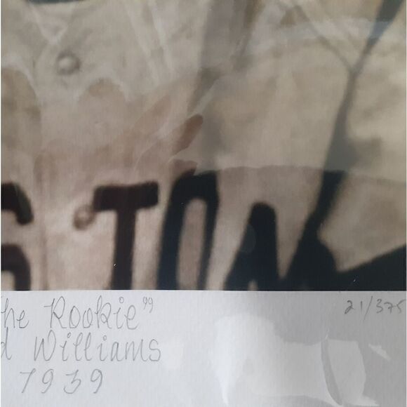 Ted William's "The Rookie" 10x14 Fine Art - Picture 8 of 8